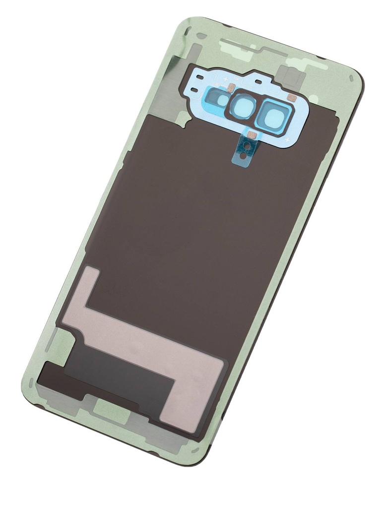 Vitre arrière avec lentille caméra compatible Samsung Galaxy S10 - Sans Logo - Aftermarket Plus - Prism Blue