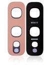 Pack de 10 Lentilles caméra arrière - verre seul avec adhésif compatibles Samsung Galaxy S10E - Flamingo Pink