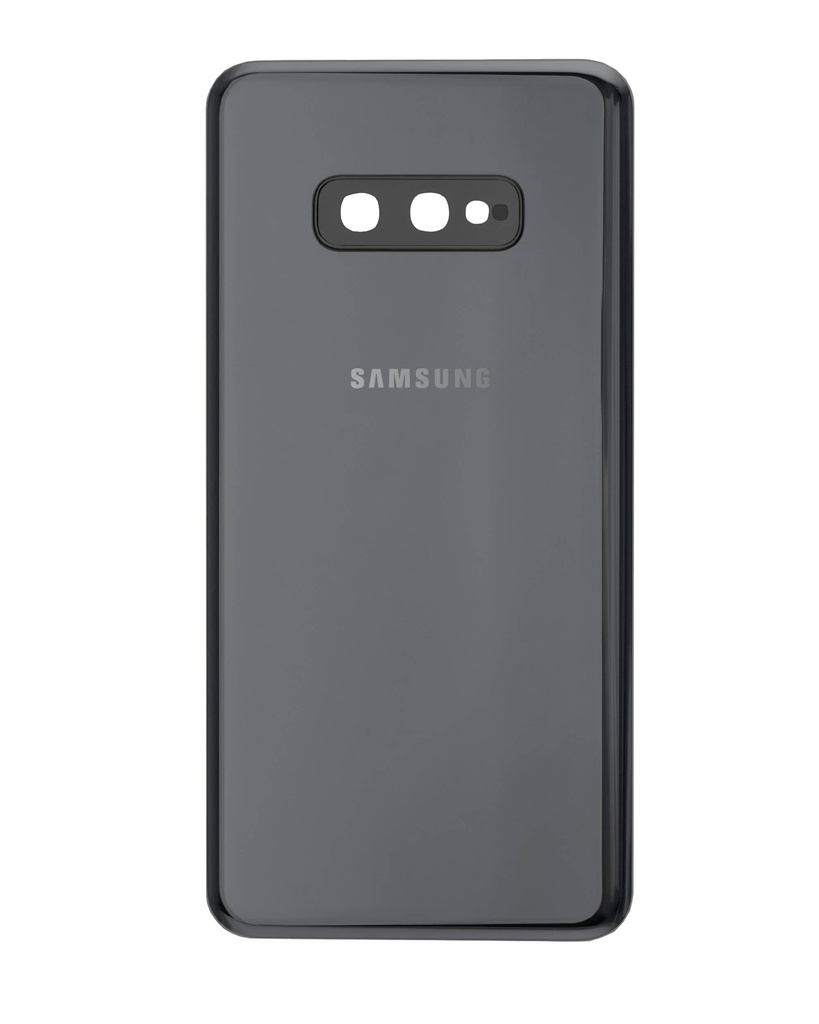 Vitre arrière avec lentille caméra pour Samsung Galaxy S10E - SERVICE PACK - Prism Black