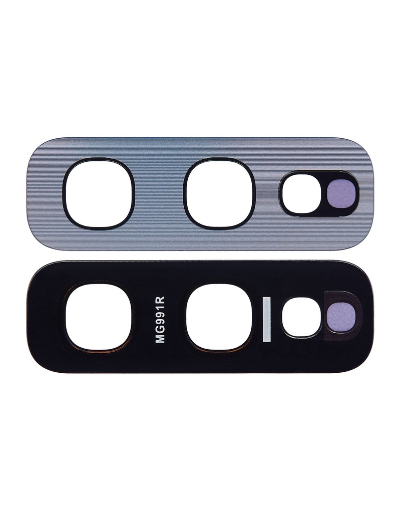 Lentille caméra arrière - verre seul avec adhésif compatible Samsung Galaxy S10E - Argent