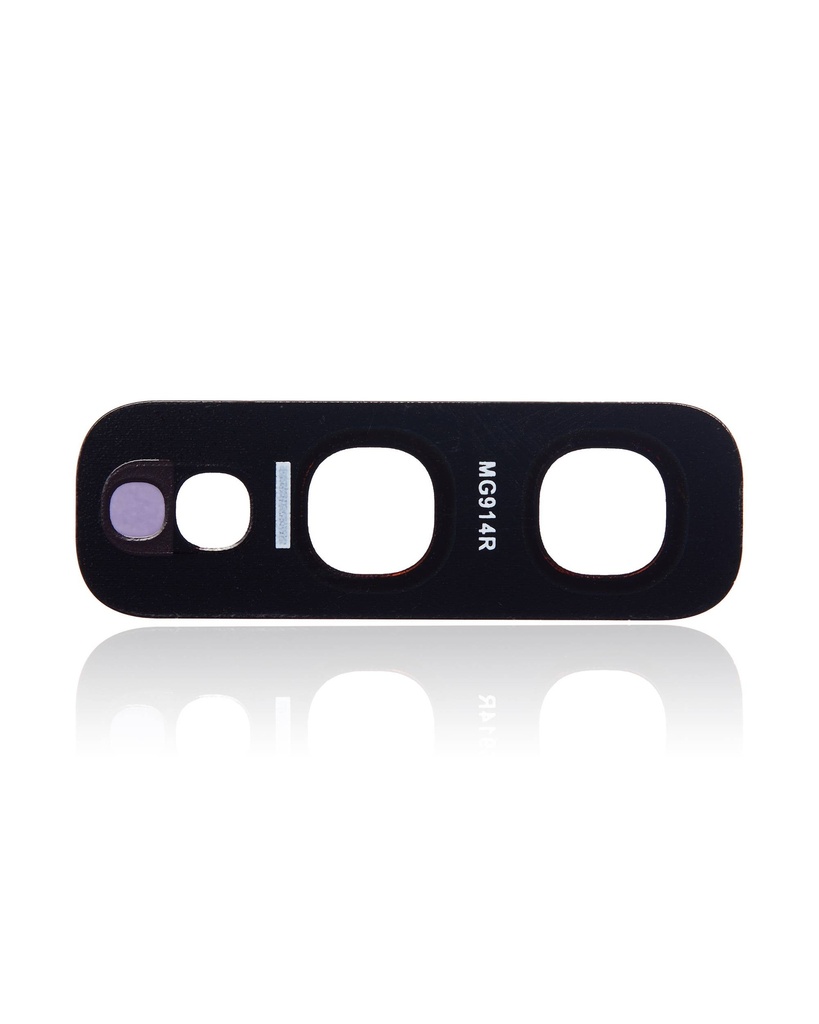 Lentille caméra arrière - verre seul avec adhésif compatible Samsung Galaxy S10E - Jaune