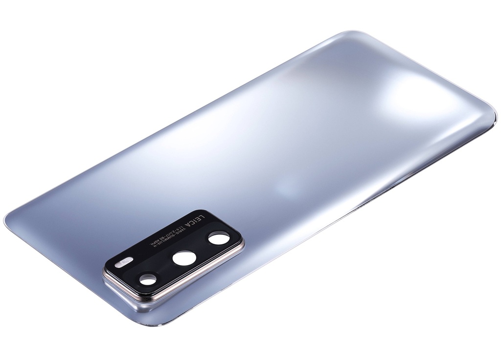 Vitre arrière avec lentille caméra compatible Huawei P40 - Silver Frost