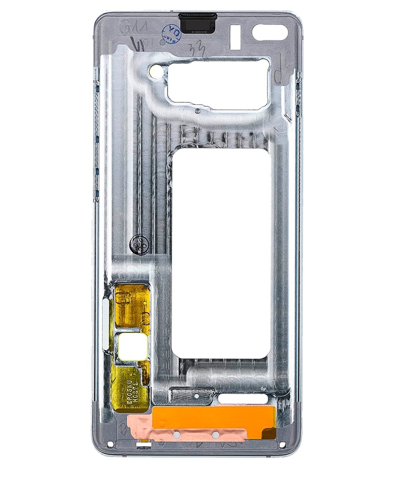 Chassis compatible pour Samsung Galaxy S10 (Prism Blanc)