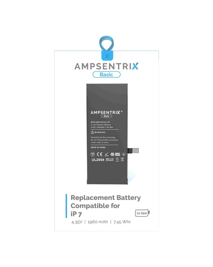 Batterie compatible iPhone 7 - AmpSentrix Basic