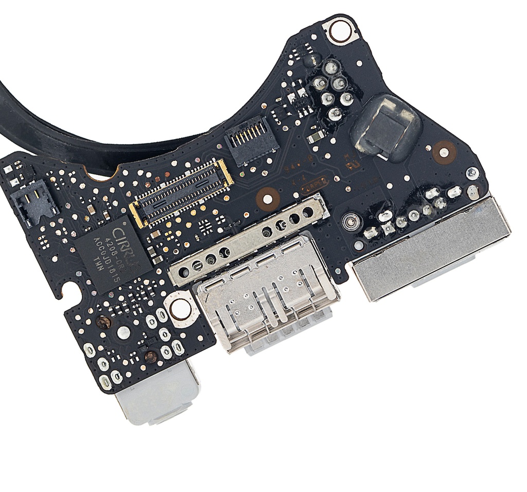 Carte E/S - MagSafe : 2 USB : Audio compatible MacBook Air 11" - A1465 milieu 2013 début 2014 début 2015
