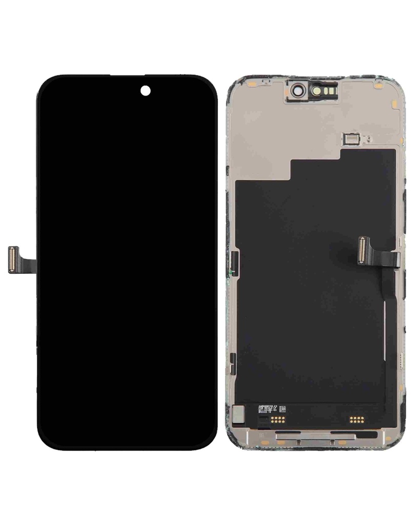Bloc écran OLED compatible iPhone 15 Pro Max - Sans Puce IC Tactile - Assemblé - Soudure nécessaire