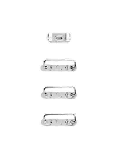 Kit boutons Power-Volume-Switch compatible iPhone 6 et 6 Plus - Argent