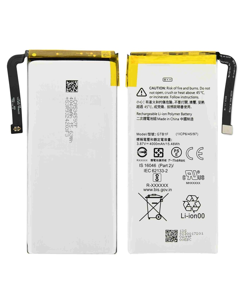 Batterie compatible Google Pixel 5 - GTB1F