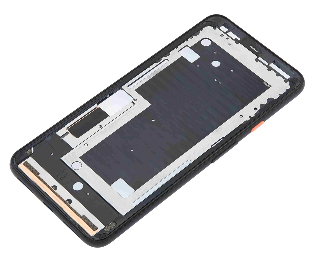 Châssis central compatible Google Pixel 4XL - Bouton Power Orange