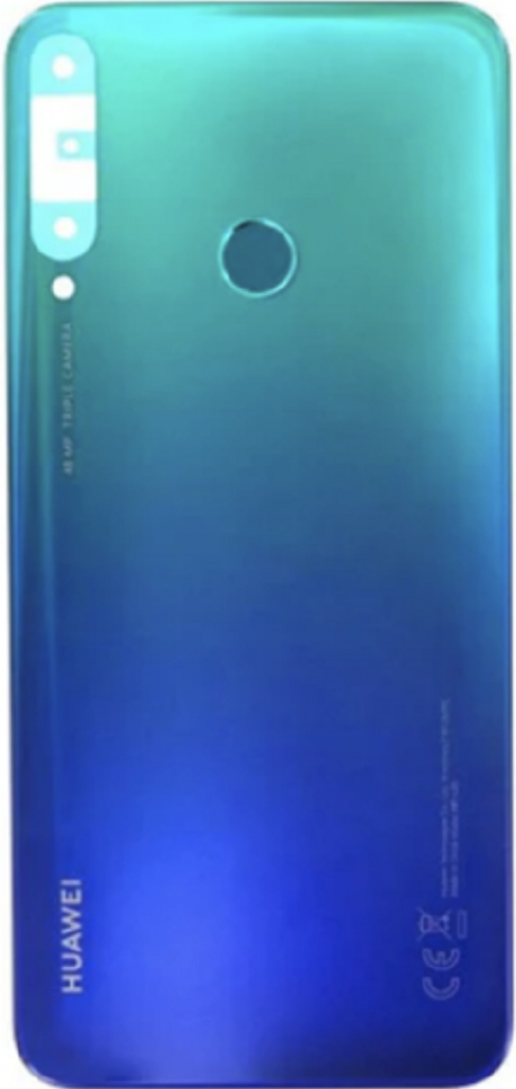 Vitre arrière pour Huawei P40 Lite E - Bleu - SERVICE PACK