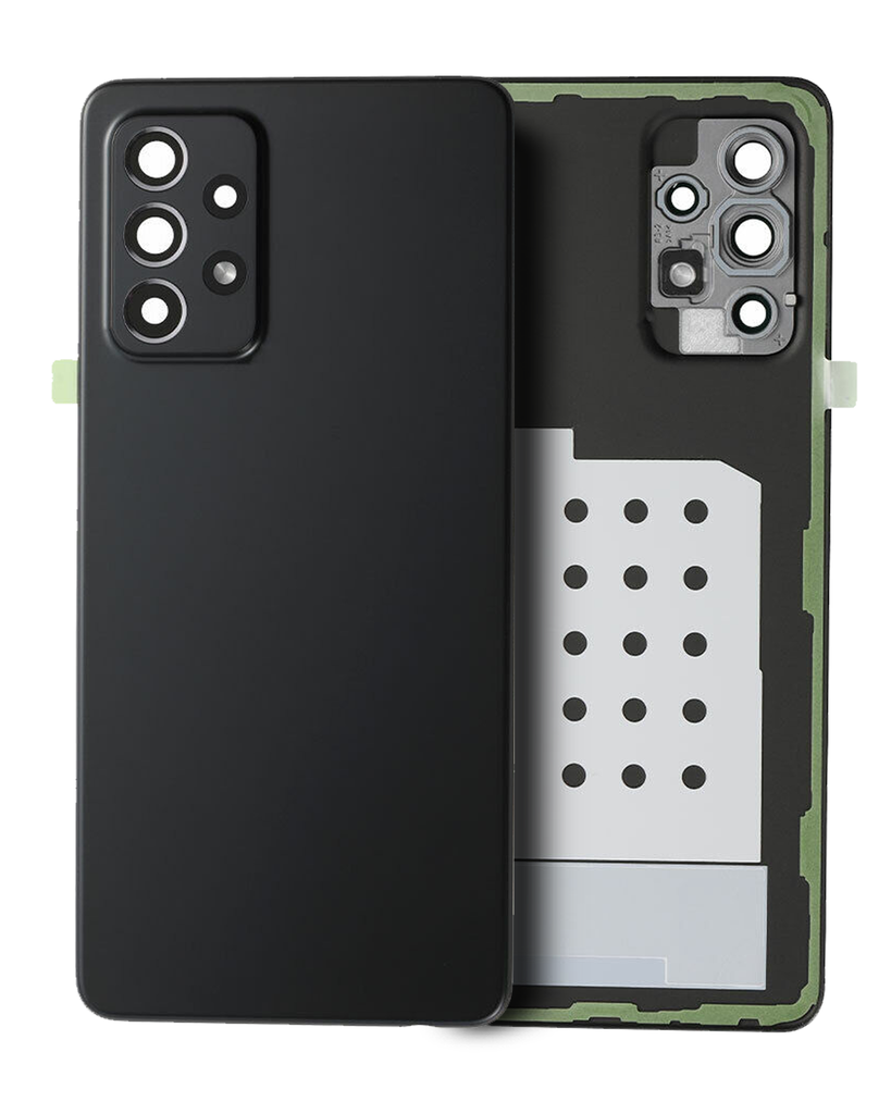 Vitre arrière avec lentille caméra pour SAMSUNG Galaxy A52 5G - Version US - A526 2021 - SERVICE PACK - Noir