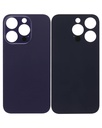 Vitre arrière avec adhésif 3M compatible iPhone 14 Pro - Sans Logo - Large Camera Hole - Deep Purple