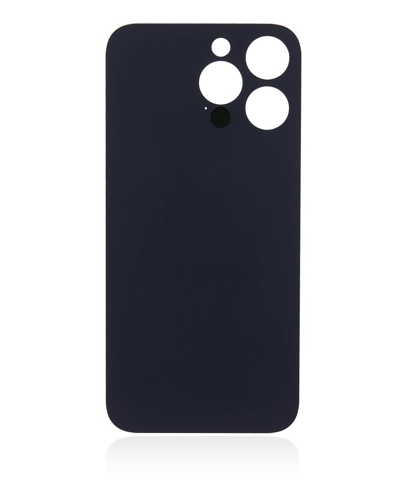 Vitre arrière avec adhésif 3M compatible iPhone 14 Pro Max - Sans Logo - Large Camera Hole - Or