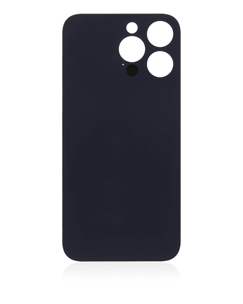 Vitre arrière avec adhésif 3M compatible iPhone 14 Pro Max - Sans Logo - Large Camera Hole - Deep Purple