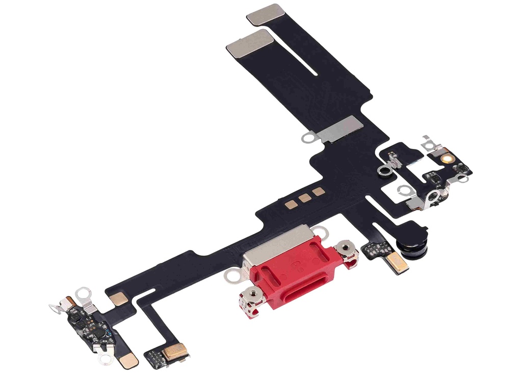 Connecteur de charge avec nappe compatible iPhone 14 - Aftermarket Plus - Rouge