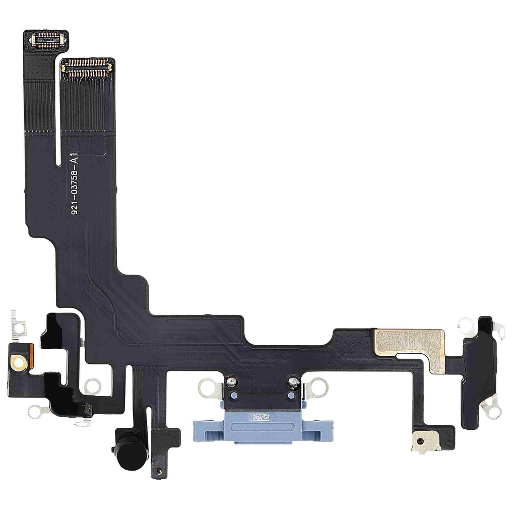 Connecteur de charge avec nappe compatible iPhone 14 - Aftermarket Plus - Bleu
