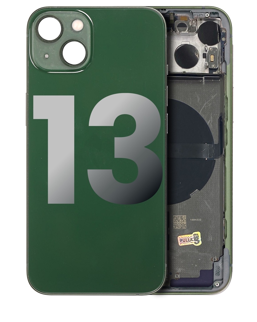 Châssis avec nappes pour iPhone 13 - Grade A - avec Logo - Version US - Vert