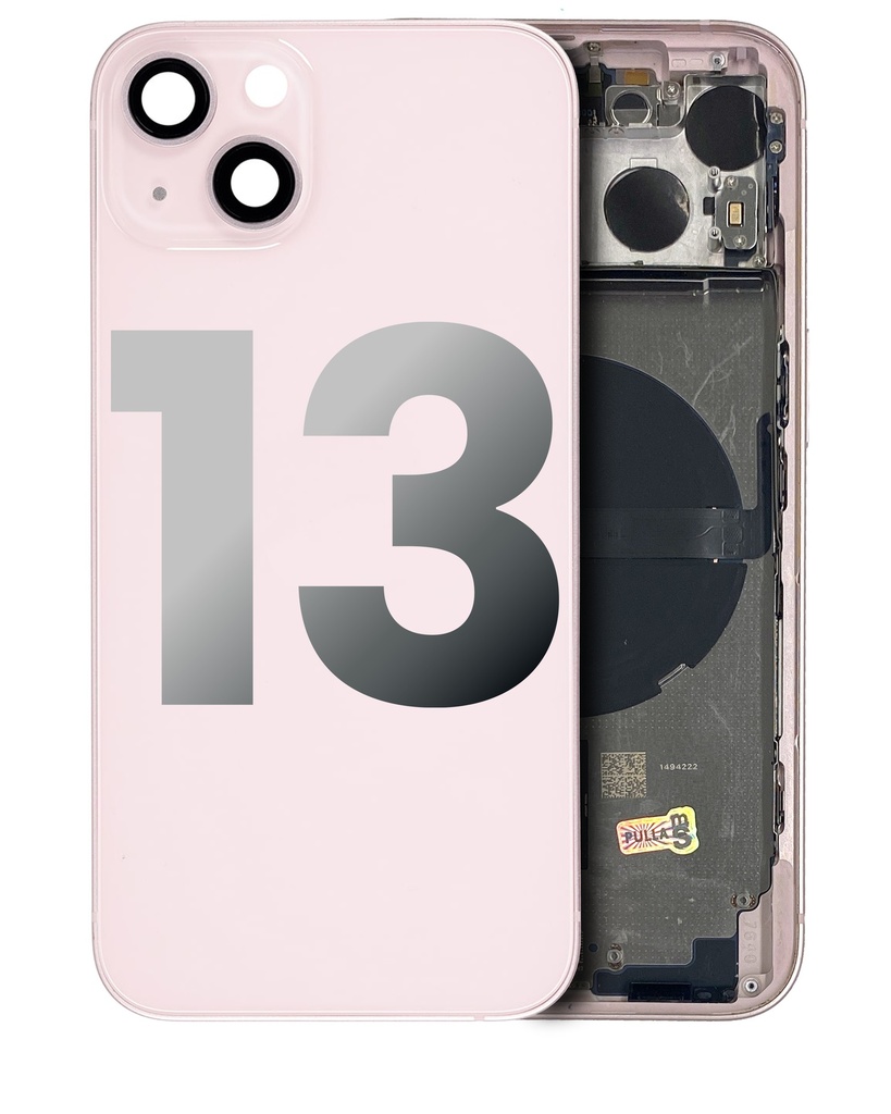 Châssis avec nappes pour iPhone 13 - Grade A - avec Logo - Version US - Rose
