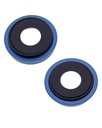 Lentille caméra arrière avec support compatible iPhone 13 et 13 Mini - Aftermarket Plus - Bleu