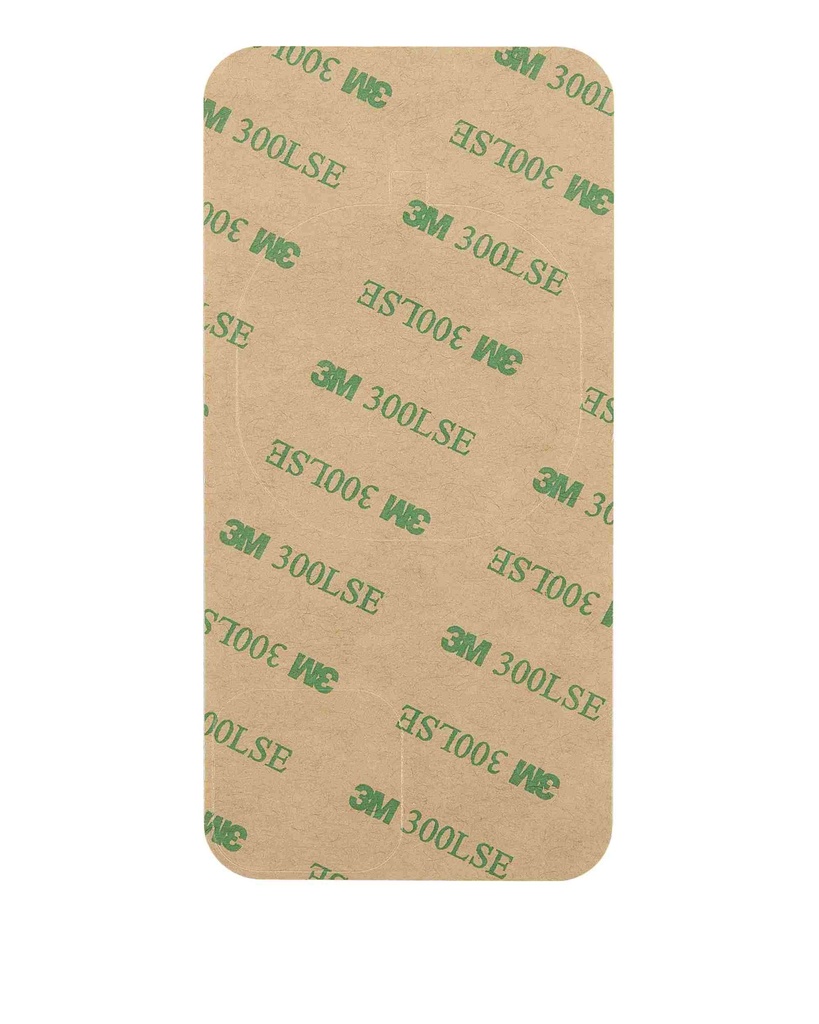 Vitre arrière avec adhésif 3M compatible iPhone 13 Mini - sans logo - Fente large pour caméra - Vert