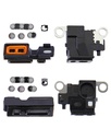 Pack de 10 grilles anti-poussière micro et haut-parleur compatible iPhone 13 Mini - Noir