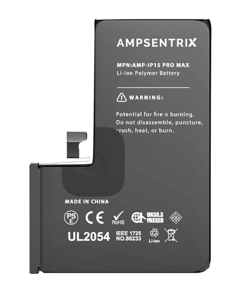 Batterie compatible iPhone 15 Pro Max - AmpSentrix Pro