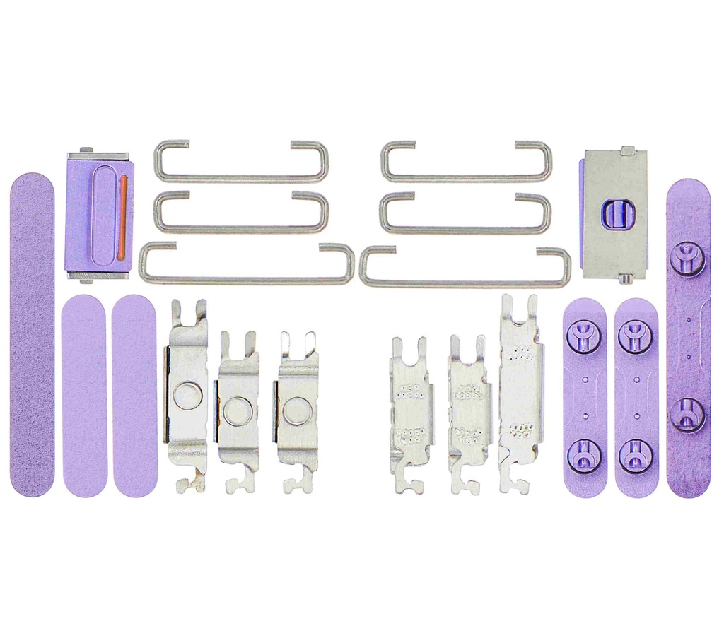 Kit boutons Power-Volume-Switch compatible iPhone 12 - Violet