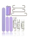 Kit boutons Power-Volume-Switch compatible iPhone 12 - Violet