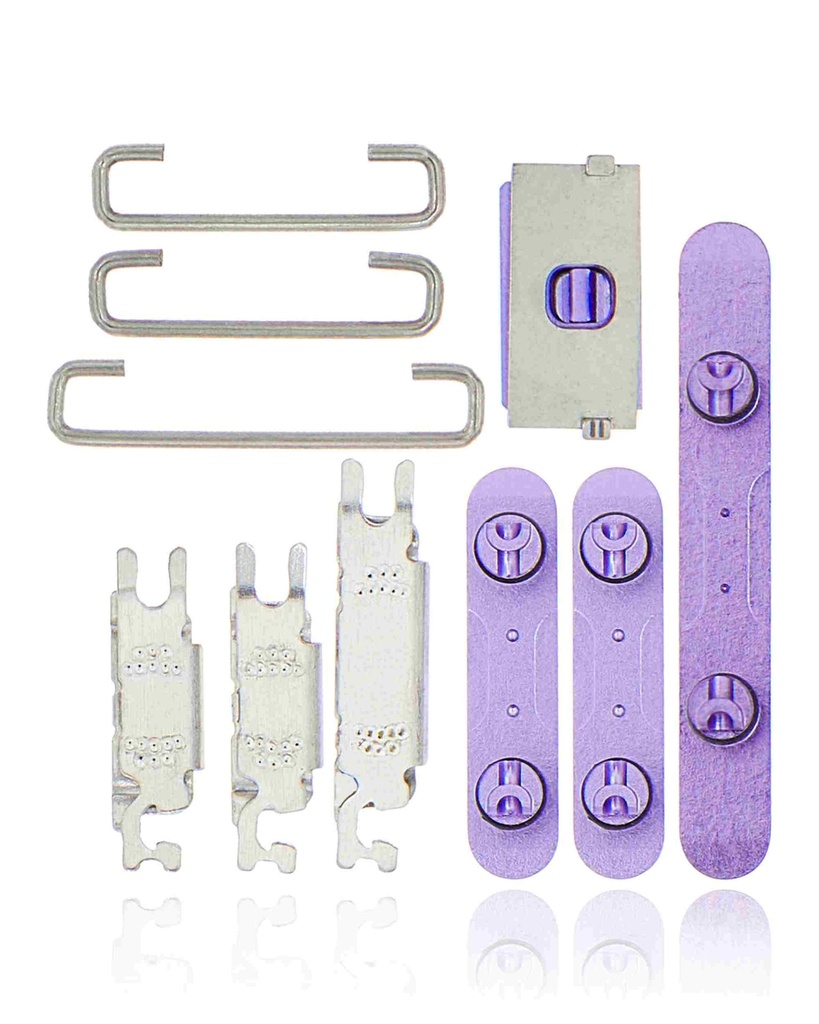 Kit boutons Power-Volume-Switch compatible iPhone 12 - Violet