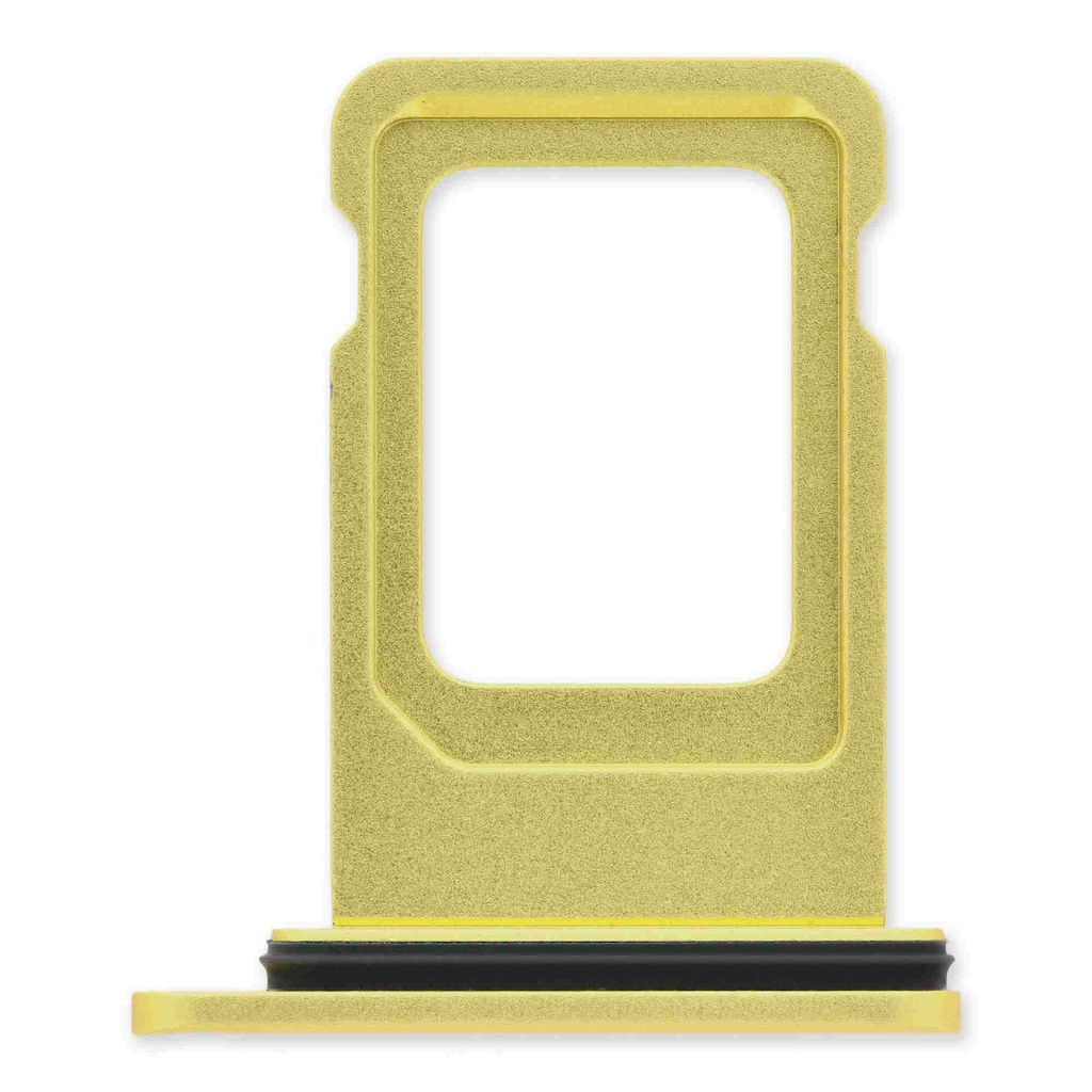 Tiroir SIM double compatible iPhone 11 - Jaune