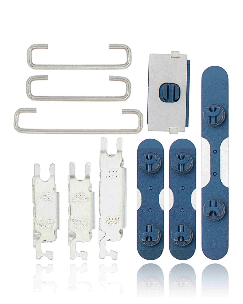 Kit boutons Power-Volume-Switch compatible iPhone 12 Mini - Bleu