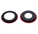 Pack de 10 lentilles caméra arrière avec support compatible iPhone 12 et 12 Mini - Aftermarket Plus - Rouge