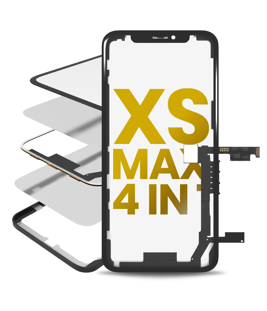 4 en 1 vitre tactile, OCA préinstallé, Long Touch et châssis compatibles iPhone XS Max - OCA Master