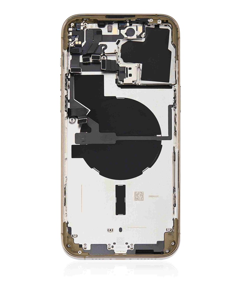 Châssis avec nappe pour iPhone 14 Pro Max - Grade A - avec logo - Version US sans lecteur SIM - Or