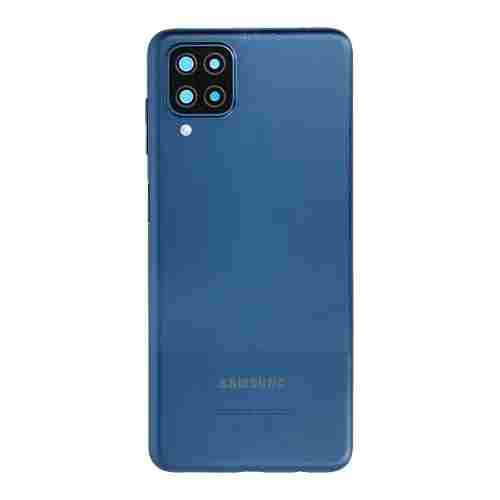 Vitre arrière avec lentille caméra pour SAMSUNG A12 - A125 - SERVICE PACK - Bleu