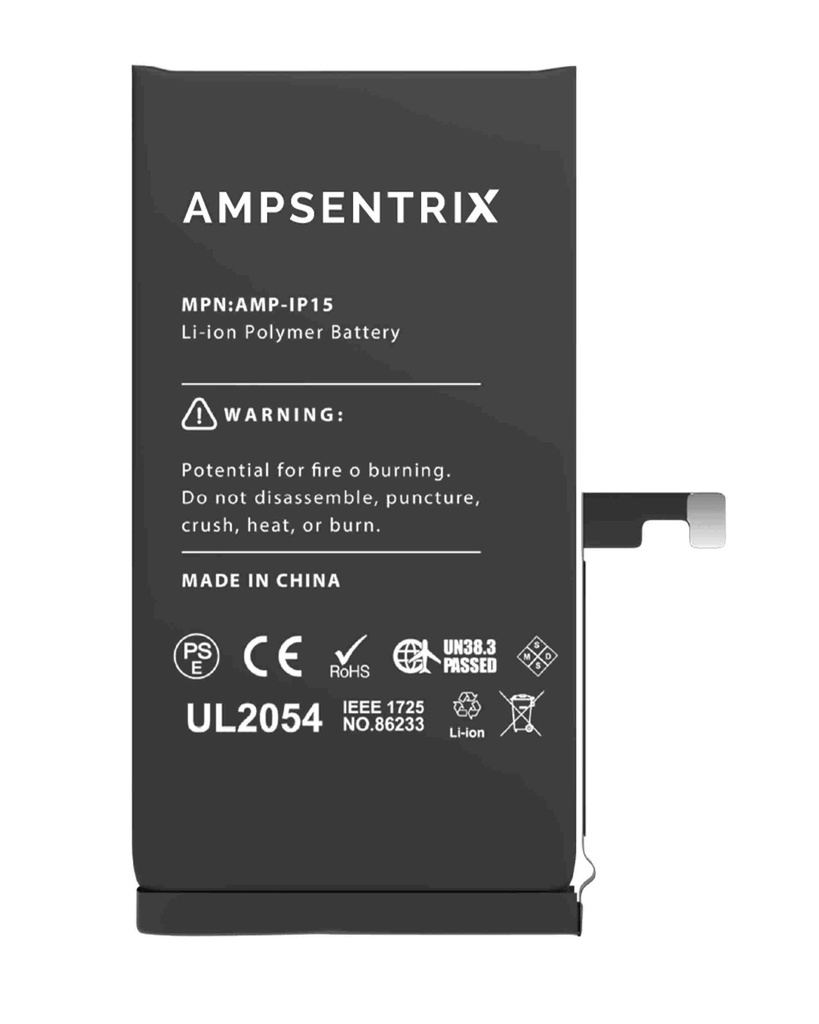 Batterie pour iPhone 15 - Ampsentrix Pro