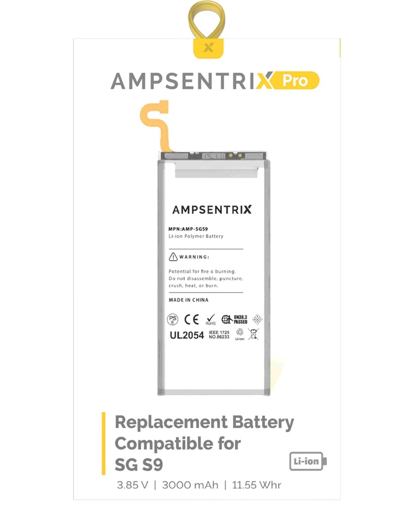 Batterie compatible SAMSUNG S9 - G960F - AmpSentrix Pro