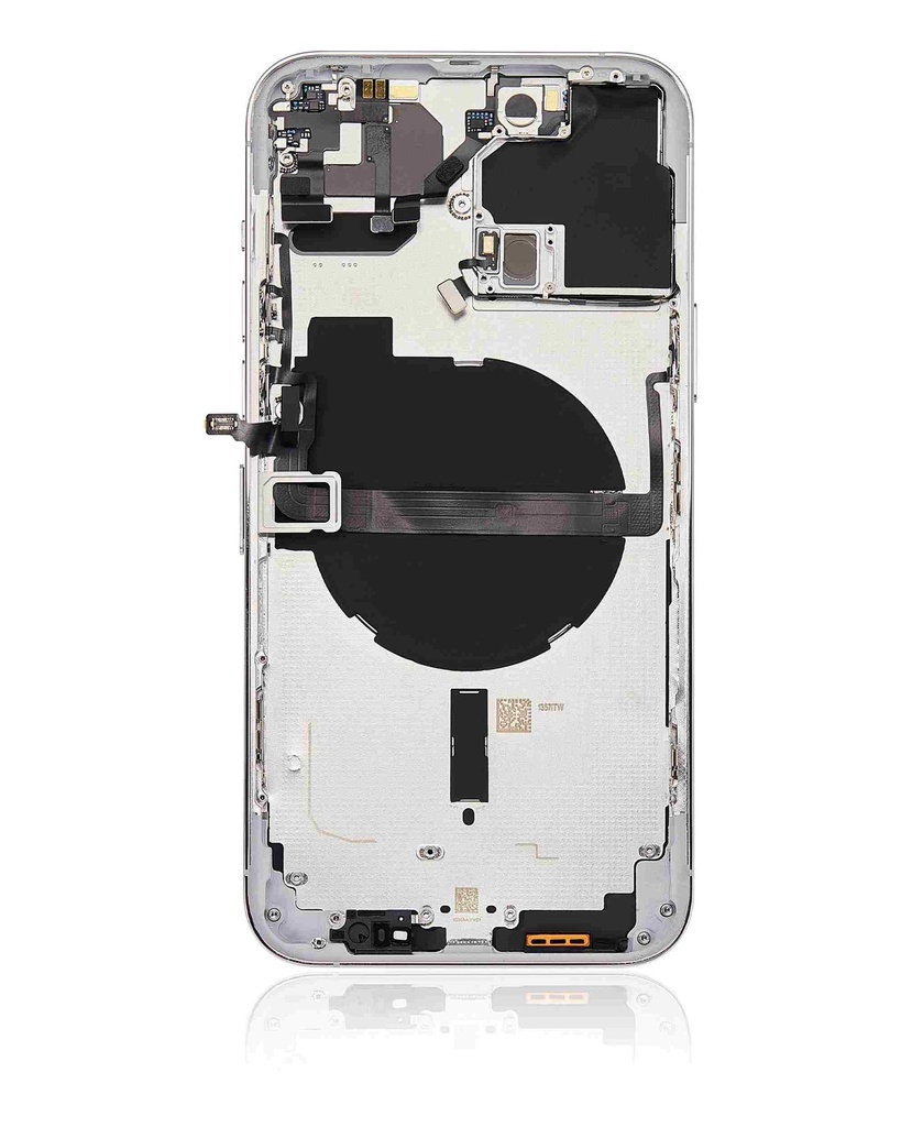 Chassis avec nappes compatible iPhone 13 Pro Max - Version internationale - sans logo - Aftermarket Plus - Argent