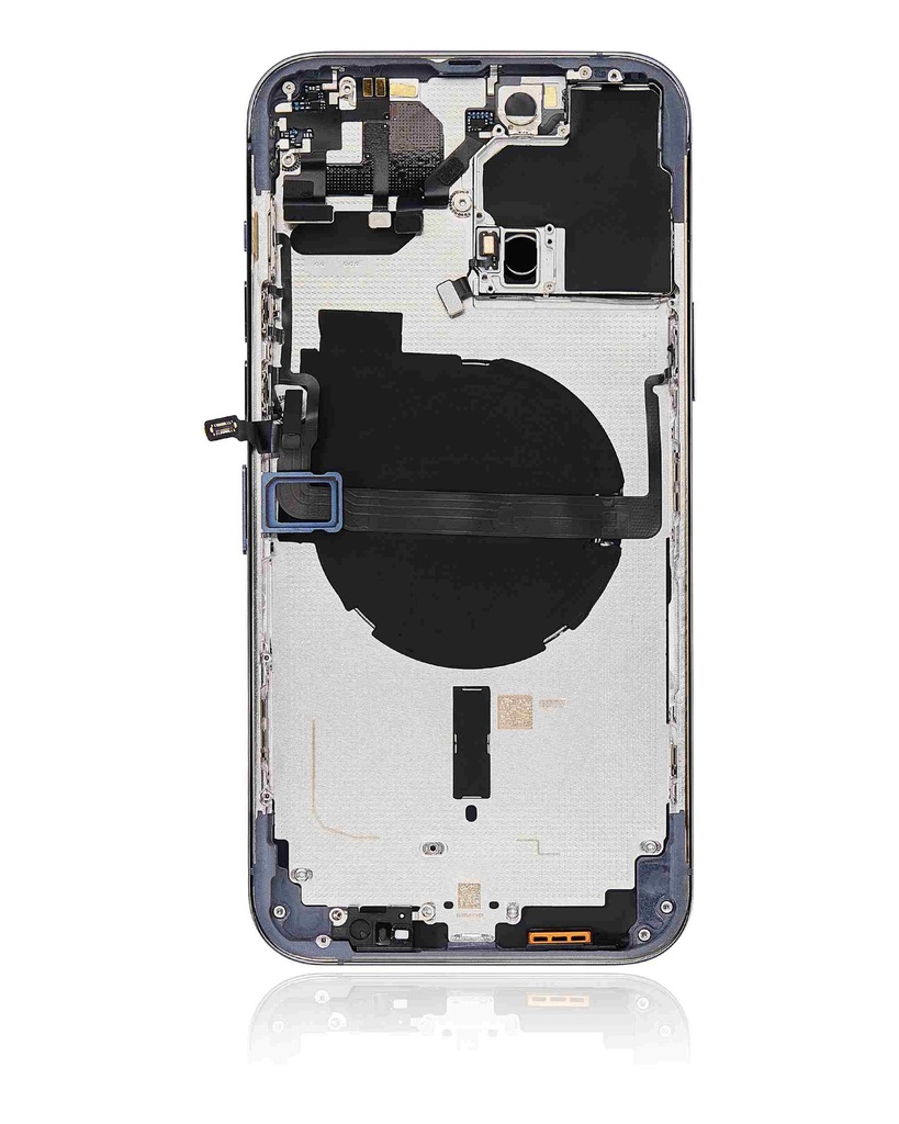 Chassis avec nappes compatible iPhone 13 Pro Max - Version internationale - sans logo - Aftermarket Plus - Bleu Sierra