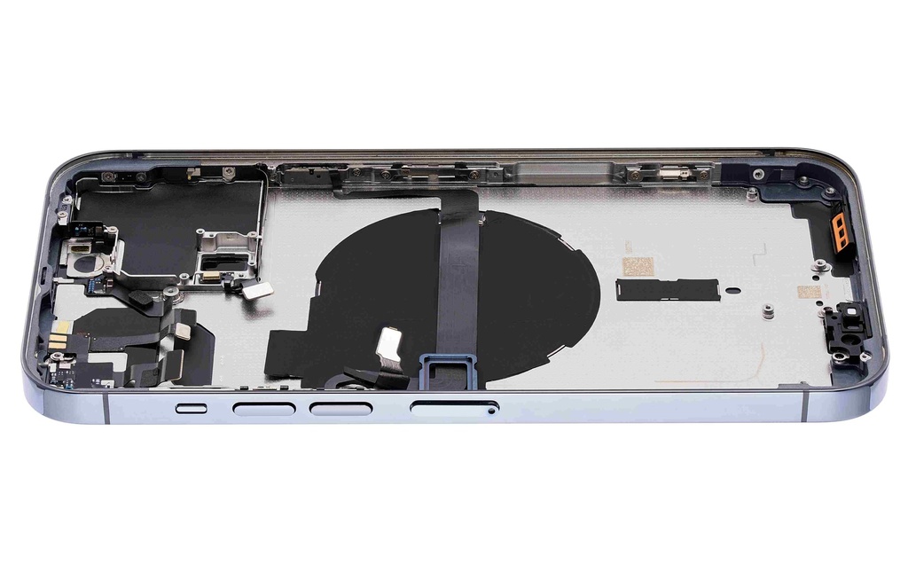 Chassis avec nappes compatible iPhone 13 Pro Max - Version internationale - sans logo - Aftermarket Plus - Bleu Sierra