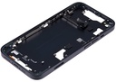 Châssis central avec boutons Power et Volumes compatible iPhone 14 - Version internationale - Aftermarket Plus - Midnight