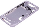 Châssis central avec boutons Power et Volumes compatible iPhone 14 - Version internationale - Aftermarket Plus - Purple