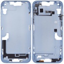 Châssis central avec boutons Power et Volumes compatible iPhone 14 Plus - Version internationale - Aftermarket Plus - Bleu