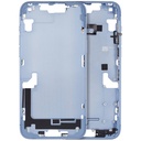 Châssis central avec boutons Power et Volumes compatible iPhone 14 Plus - Version internationale - Aftermarket Plus - Bleu