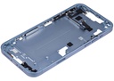 Châssis central avec boutons Power et Volumes compatible iPhone 14 Plus - Version internationale - Aftermarket Plus - Bleu