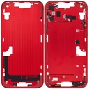 Châssis central avec boutons Power et Volumes compatible iPhone 14 Plus - Version internationale - Aftermarket Plus - Rouge