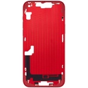 Châssis central avec boutons Power et Volumes compatible iPhone 14 Plus - Version internationale - Aftermarket Plus - Rouge