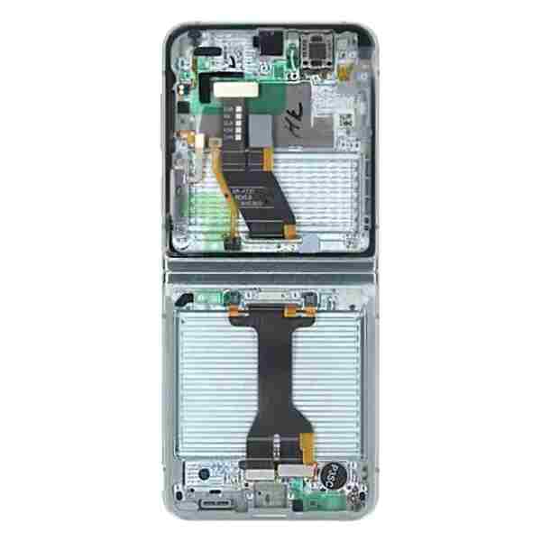 Bloc écran OLED pour SAMSUNG Z Flip 5 - F731B - SERVICE PACK - Menthe