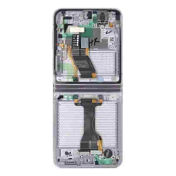 Bloc écran OLED pour SAMSUNG Z Flip 5 - F731B - SERVICE PACK - Lavande