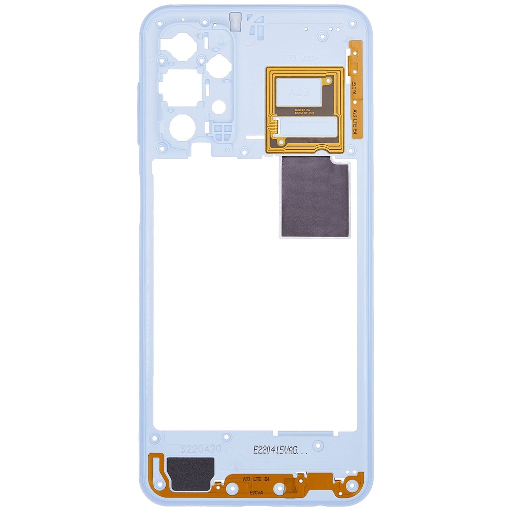 Châssis central compatible SAMSUNG A23 A235 2022 - Bleu